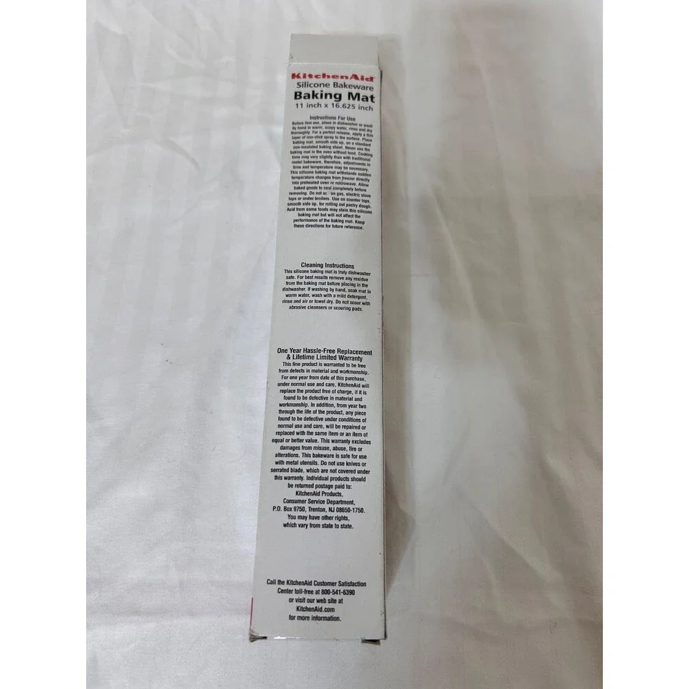New 2004 Kitchen Aid Silicone Baking Mat 11 in X 16.625‎ Oven Microwave Safe s